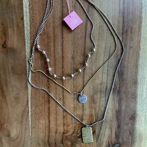 NEW CAbi triple layer necklace